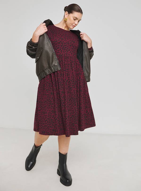 SIMPLY BE Supersoft Pocket Midi Dress - Animal 16